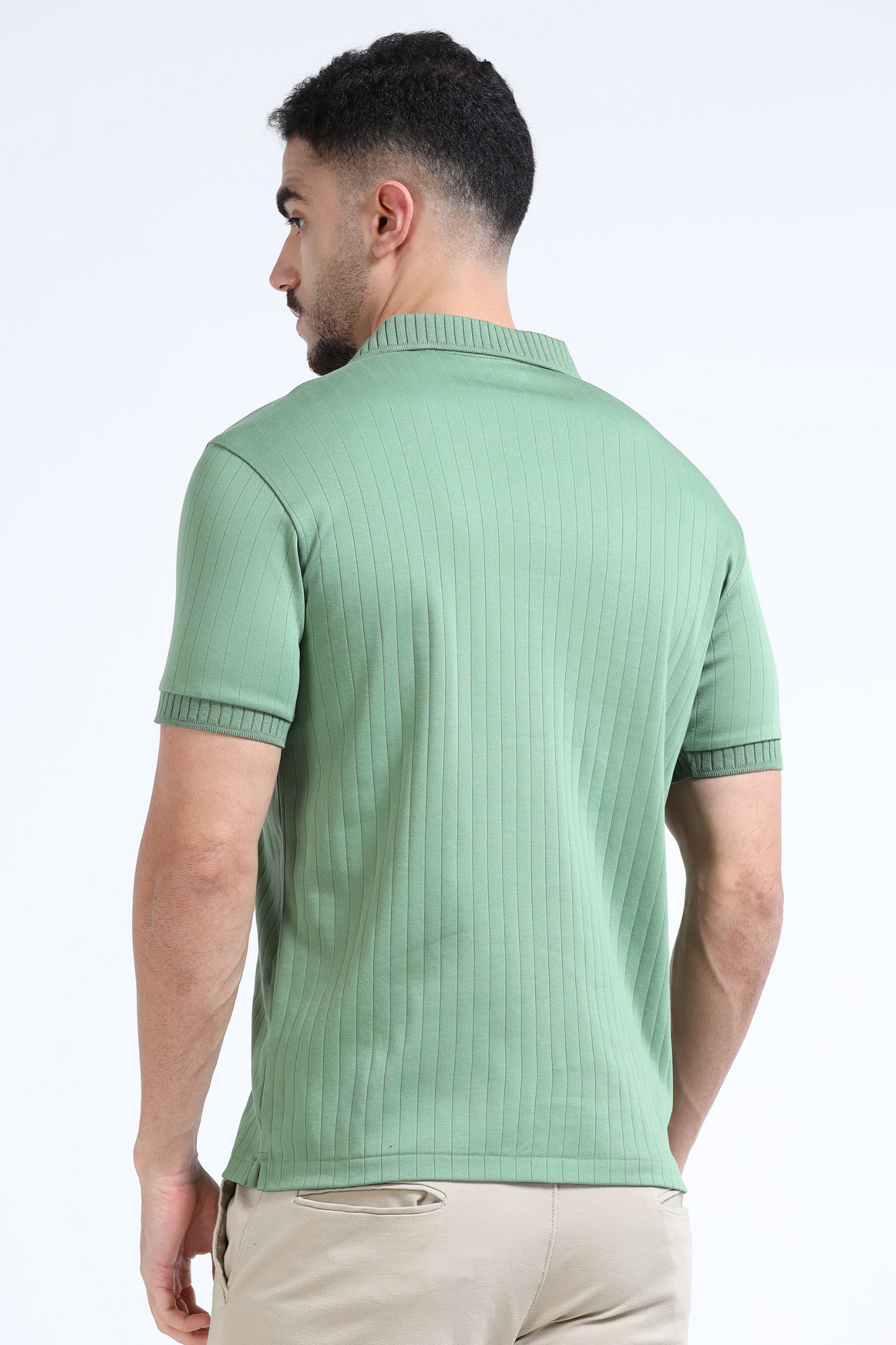 J Collar Men’s Knitted Polo - 100% Organic Cotton