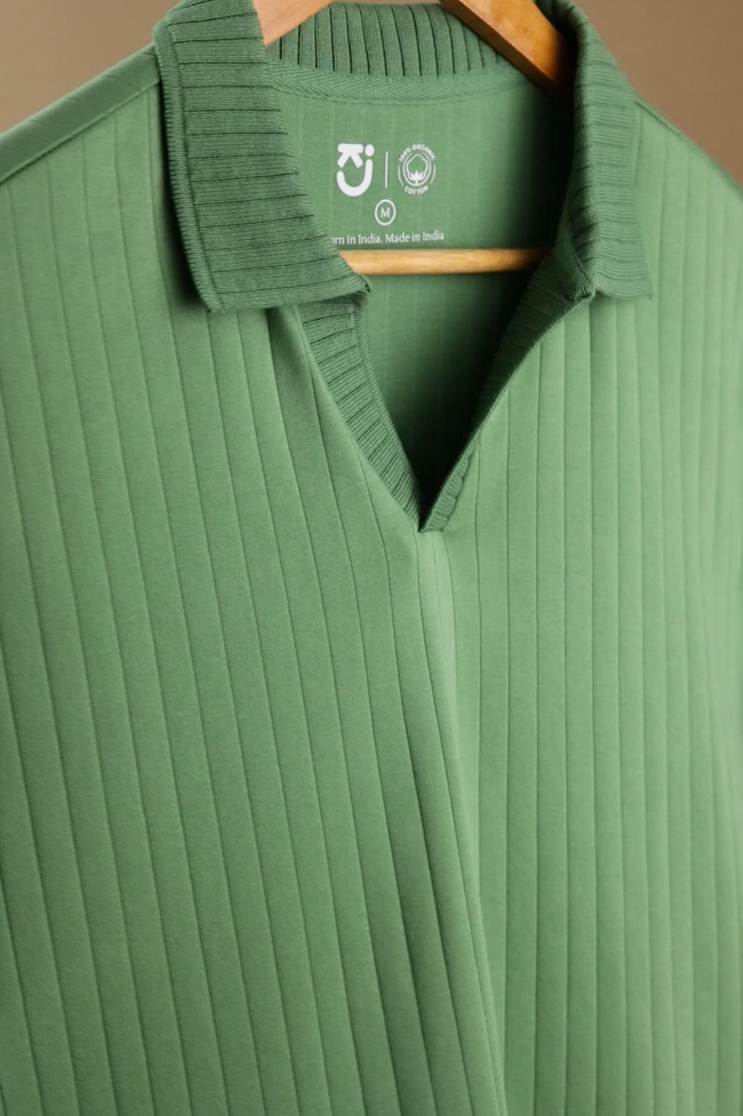 J Collar Men’s Knitted Polo - 100% Organic Cotton