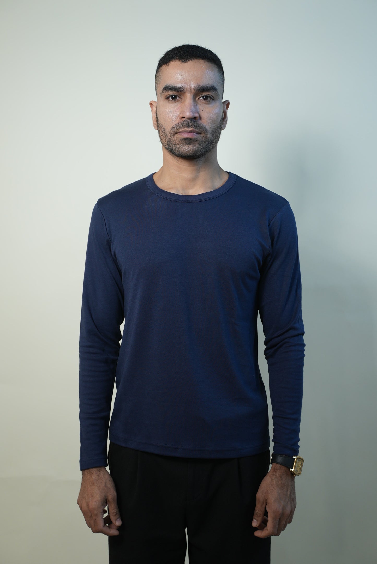 J Crew All-Season Crew Tee - Makhan-Soft Lyocell Fabric