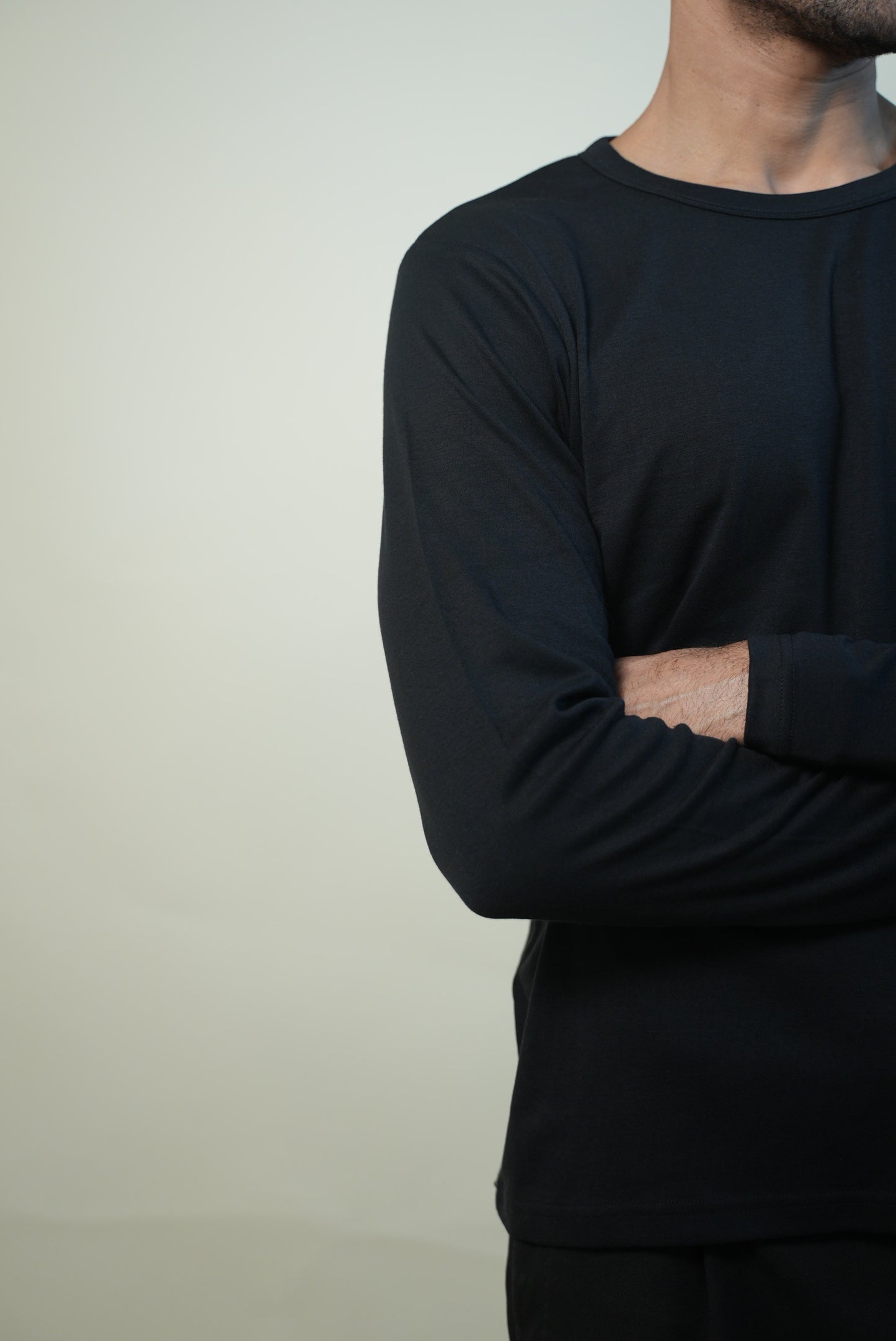 J Crew All-Season Crew Tee - Makhan-Soft Lyocell Fabric