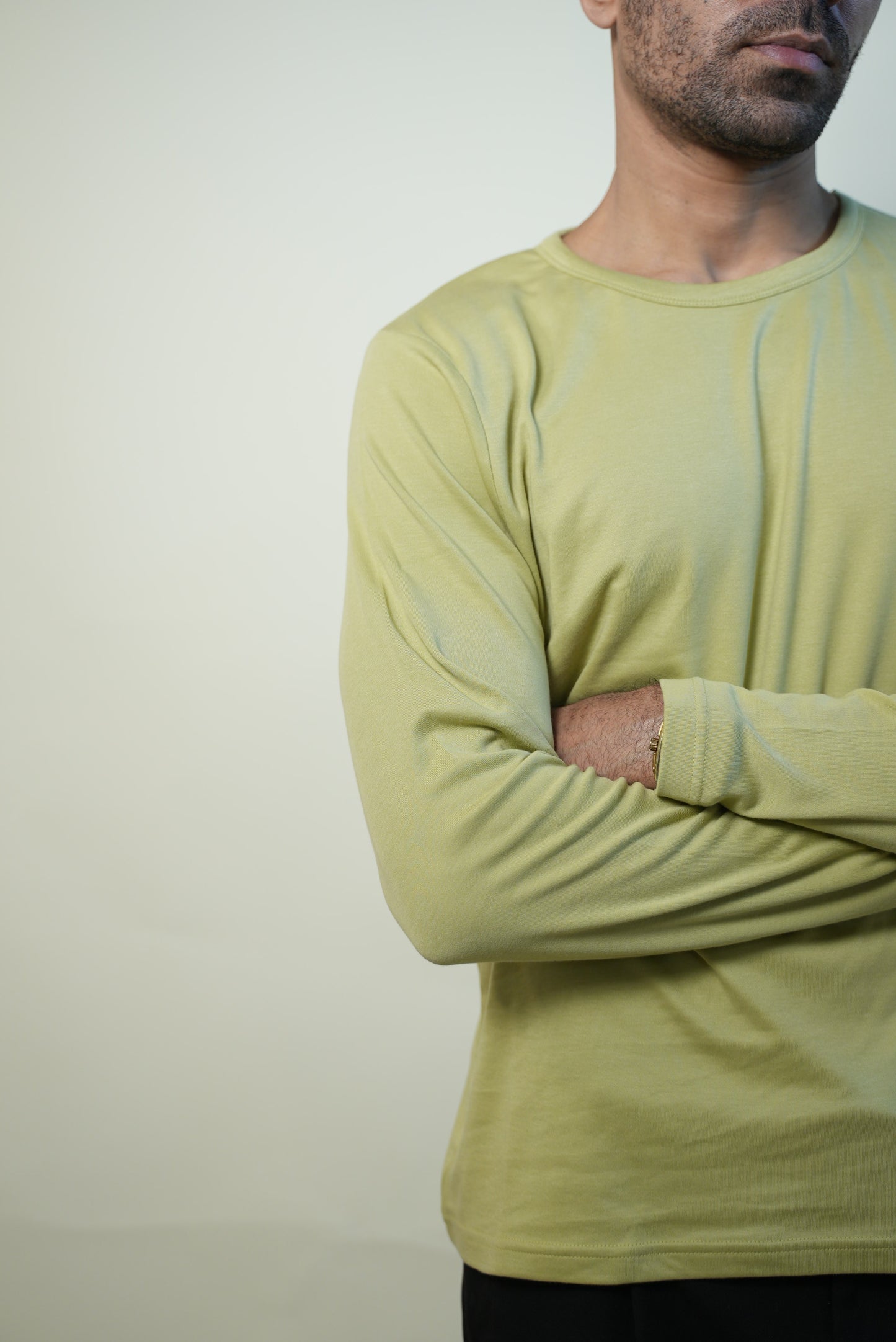 J Crew All-Season Crew Tee - Makhan-Soft Lyocell Fabric