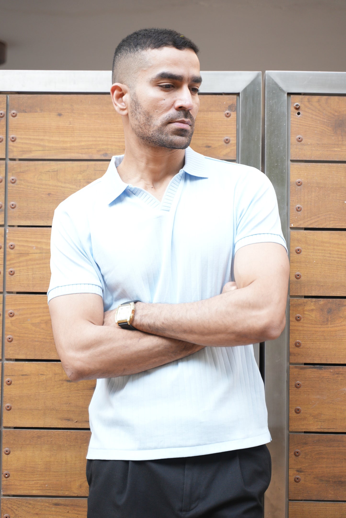 J Collar Knitted Polo - 100% Organic Cotton