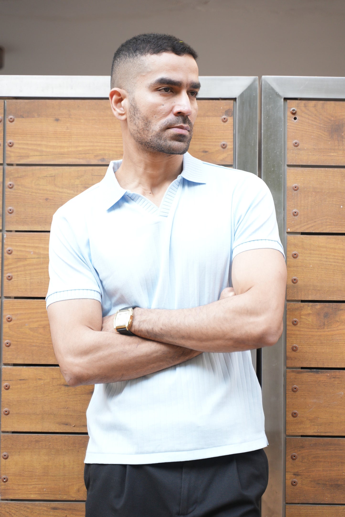 J Collar Knitted Polo - 100% Organic Cotton