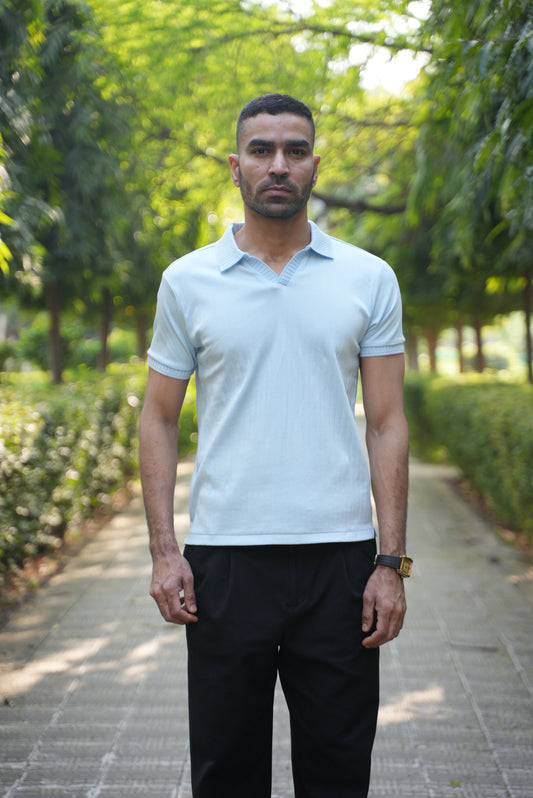 J Collar Knitted Polo - 100% Organic Cotton