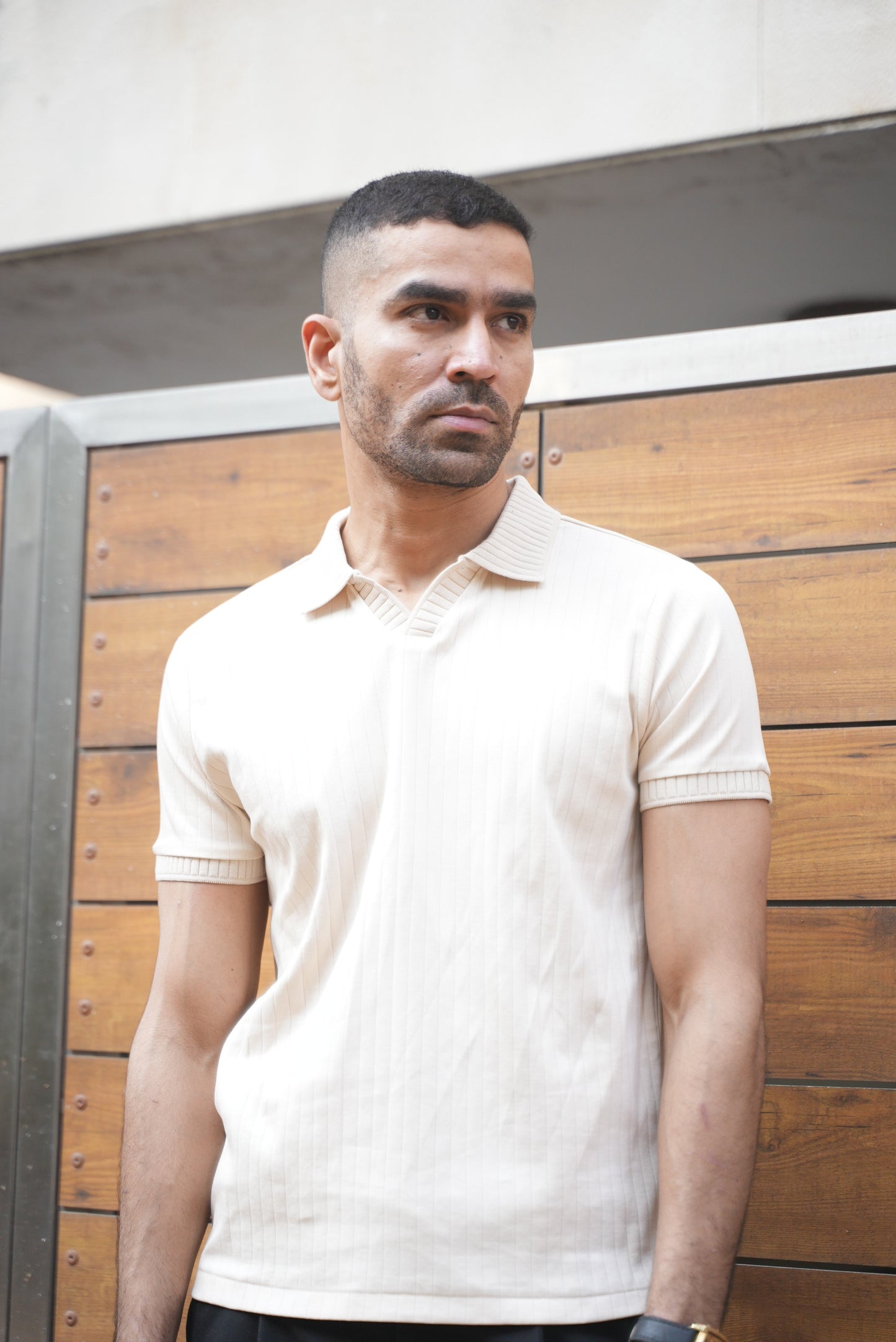 J Collar Knitted Polo - 100% Organic Cotton