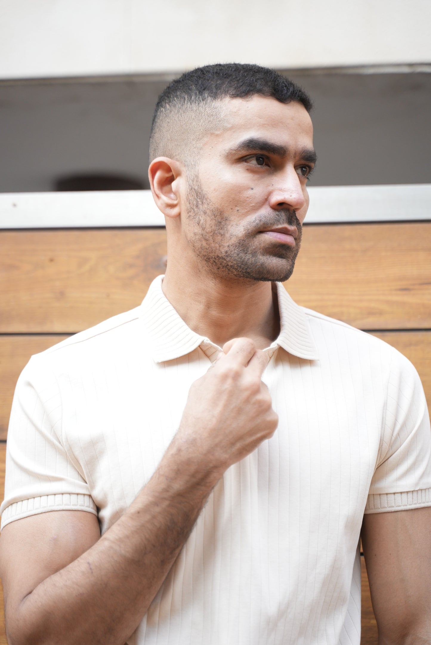 J Collar Knitted Polo - 100% Organic Cotton