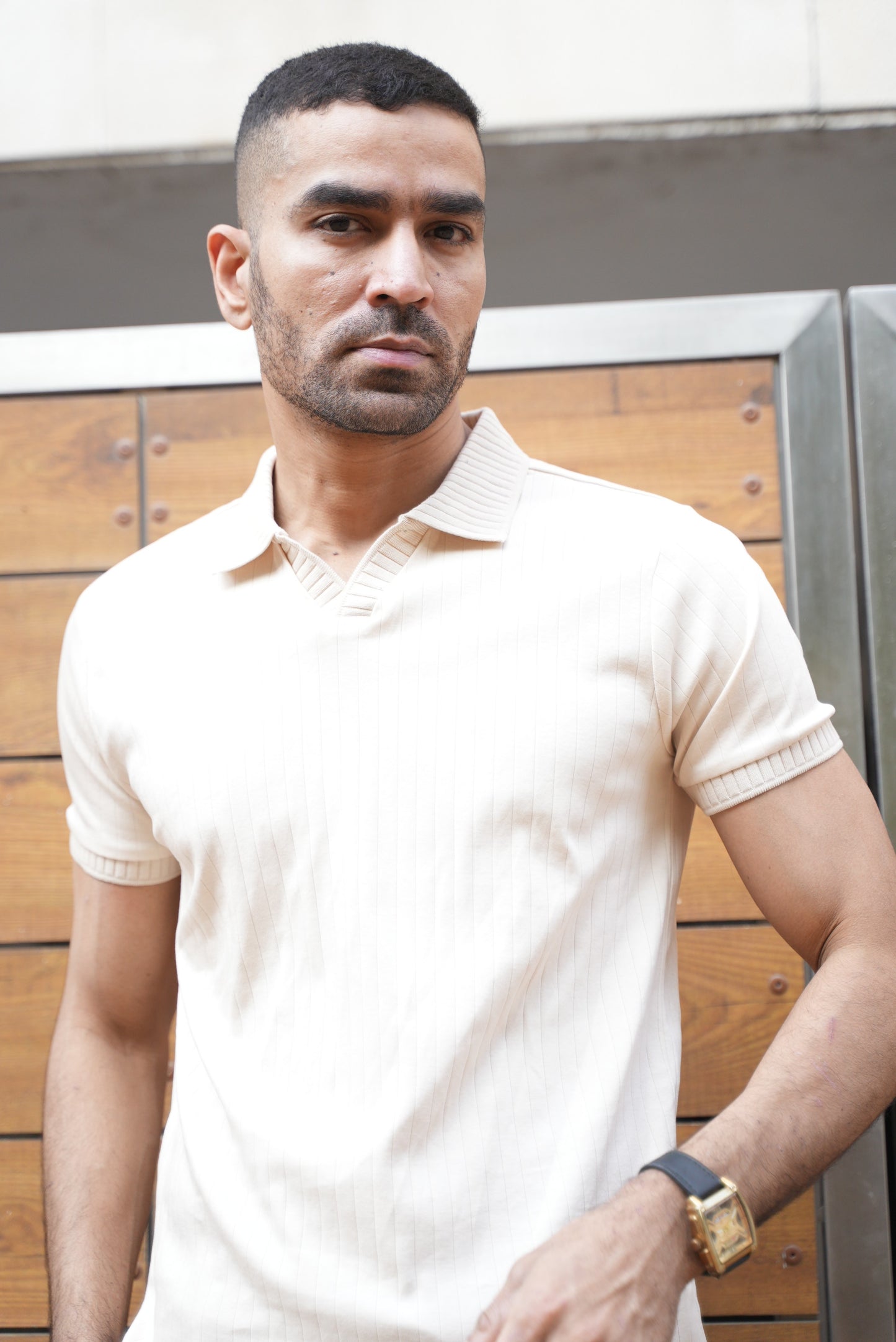 J Collar Knitted Polo - 100% Organic Cotton