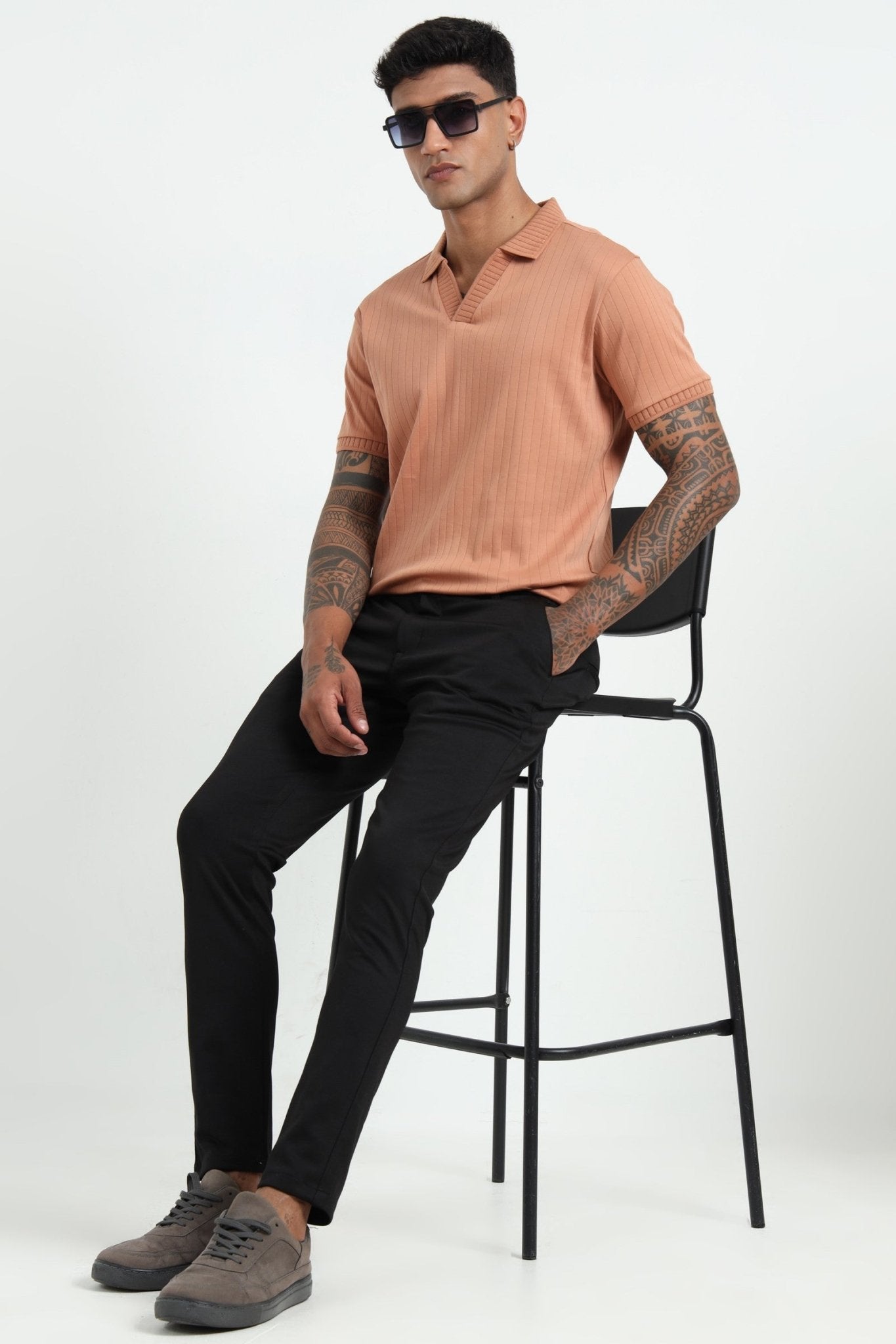 J Collar Men’s Knitted Polo - 100% Organic Cotton